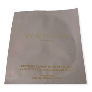 NWT Wander Beauty Baggage Claim Gold Eye Masks